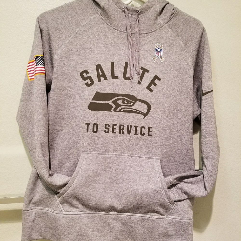 💎Ladies Seahawks Hoodie💎 Salute to Service💎